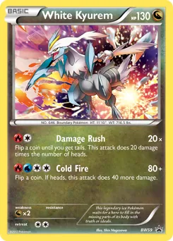 BW Black Star Promos White Kyurem Pokémon card
